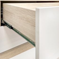 Стол компьютерный Салоу (дуб сонома/перламутр), МФ 1+1