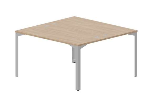 Составной стол на 2 рабочих места 138х136,6х75см (4 громмета)