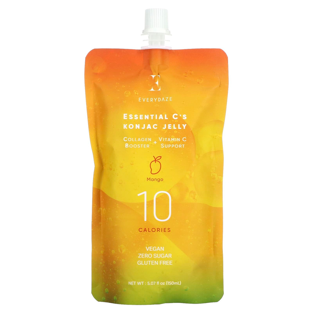 Everydaze, Essential C's Konjac Jelly, манго, 150 мл (5,07 жидк. унц.)