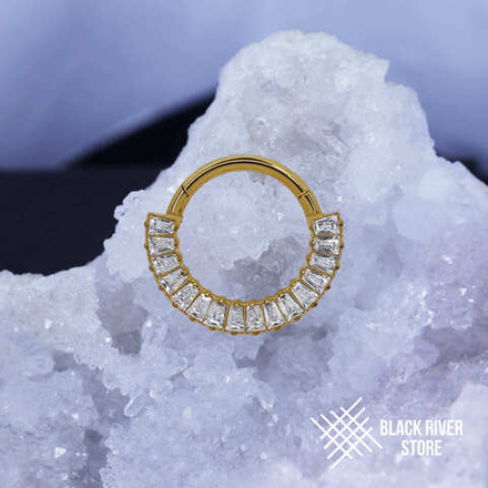 Кликер Syrma Crystal PVD Yellow 1.2мм