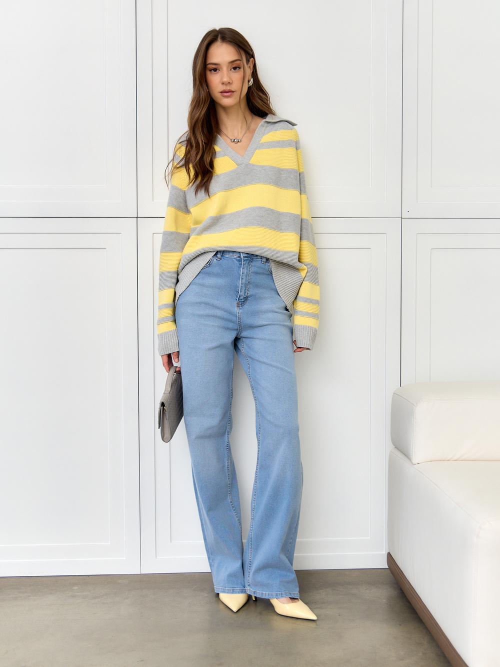 Прямые джинсы