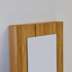 Зеркало настенное прямоугольное 1195х330 Пиафорте из дуба