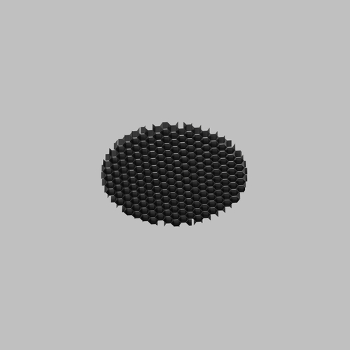 DK1500-BK Антибликовая решетка MR16, D50xH2mm, черная, алюминий