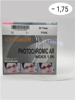Линза для очков стигматич. 1шт  ICE MAKER -1.75 d 70 ind 1.5