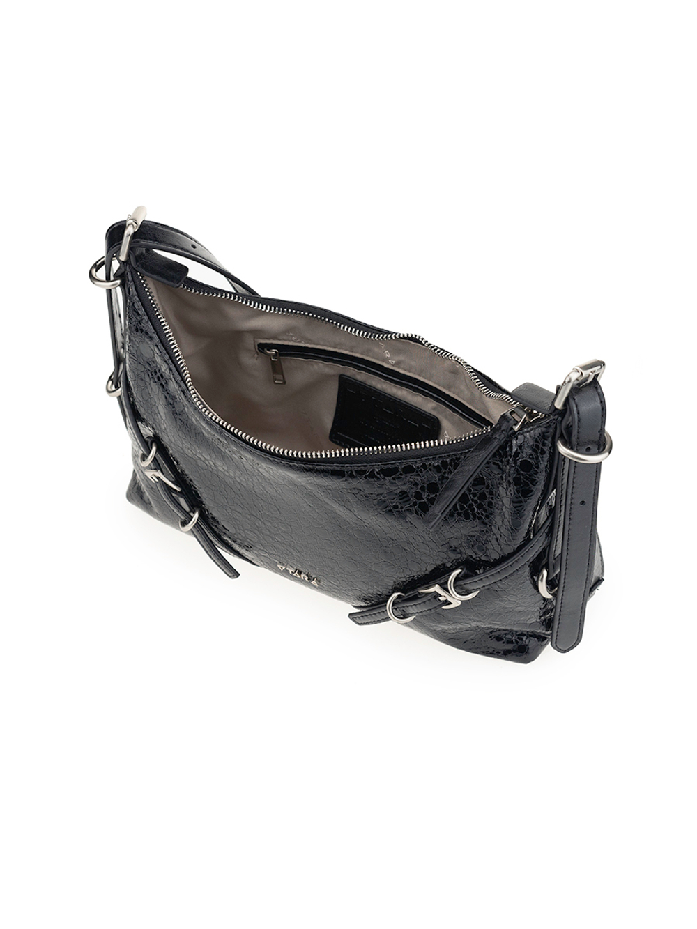 T2531 BLACK Сумка жен., нат. кожа