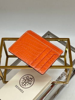 Картхолдер Hermes из кожи крокодила