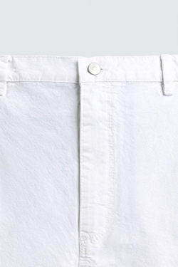 ZARA ШОРТЫ ЧИНОС RELAXED FIT, БЕЛЫЙ