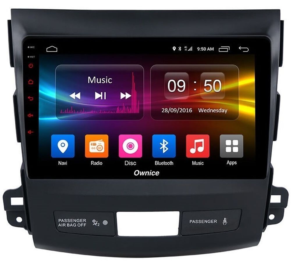Магнитола для Mitsubishi Outlander XL, Peugeot 4007, Citroen C-Crosser - Carmedia OL-9636 QLed, Android 12, TS10, CarPlay, 4G SIM-слот