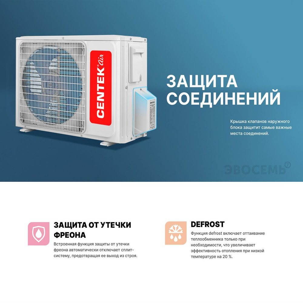 Сплит-система CENTEK CT-65G18, для помещения до 50 кв.м.