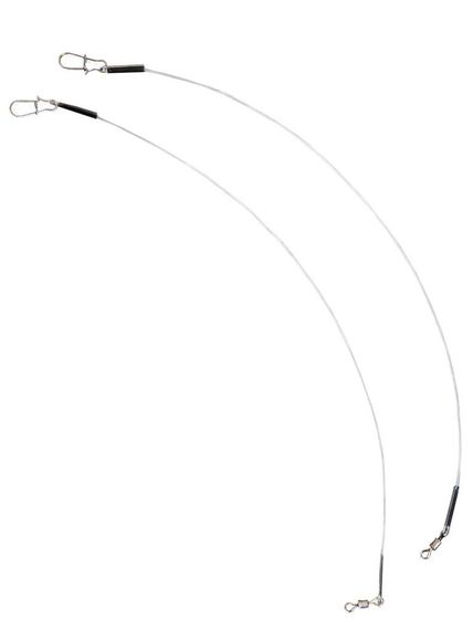 Поводки флюорокарбон LJ оснащ. вертл. и застеж. 08кг 20см 2шт.