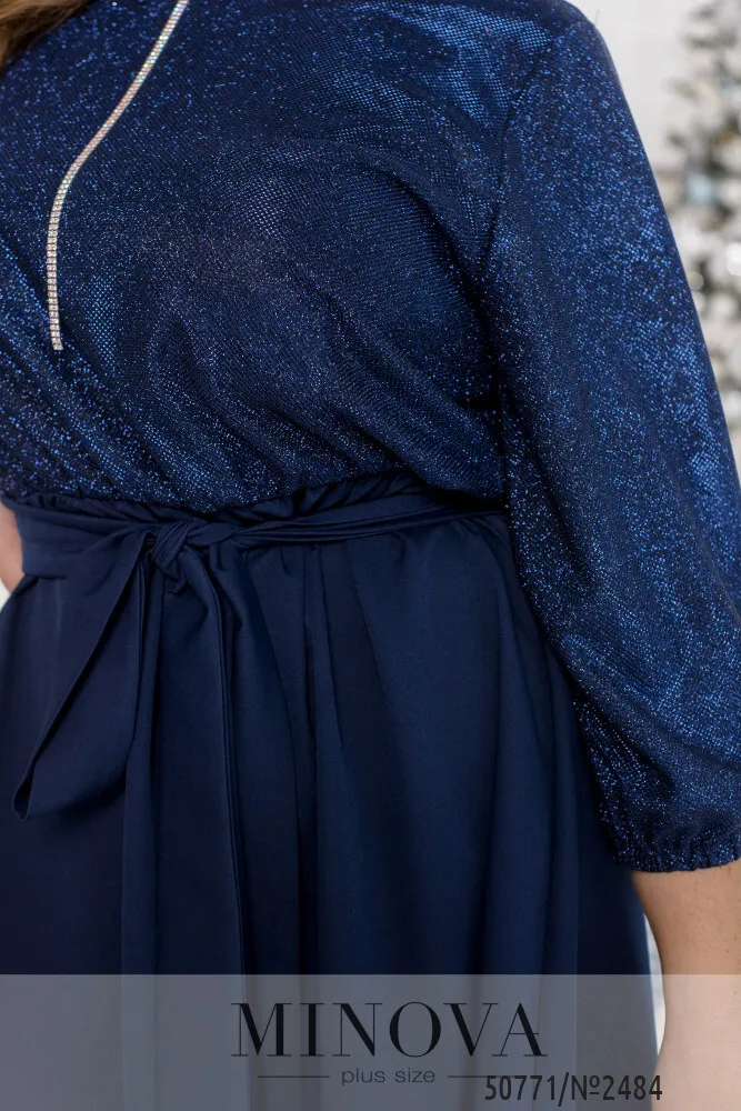 Платье 2484-темно-синий Minova