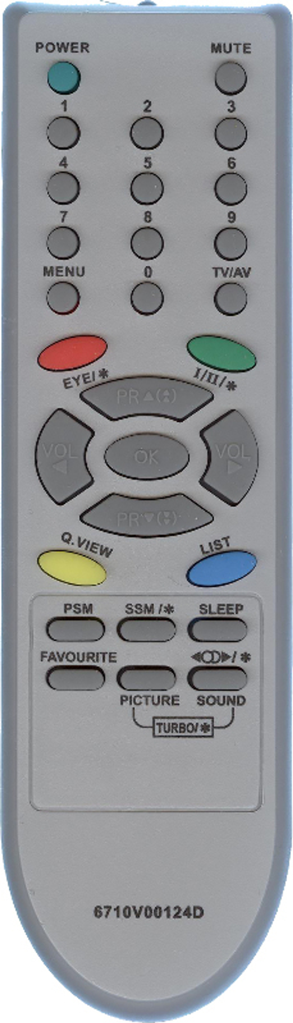 Пульт для LG 6710V00124D HLG069