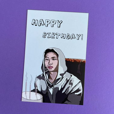 Открытка / BTS / artkeys_ / "happy birthday"