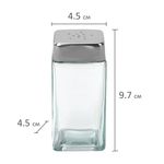 Набор для специй 2х120 мл, MAXI, солонка + перечница, стекло/сталь, квадратные, WEGLA (ВЕГЛА), 700231