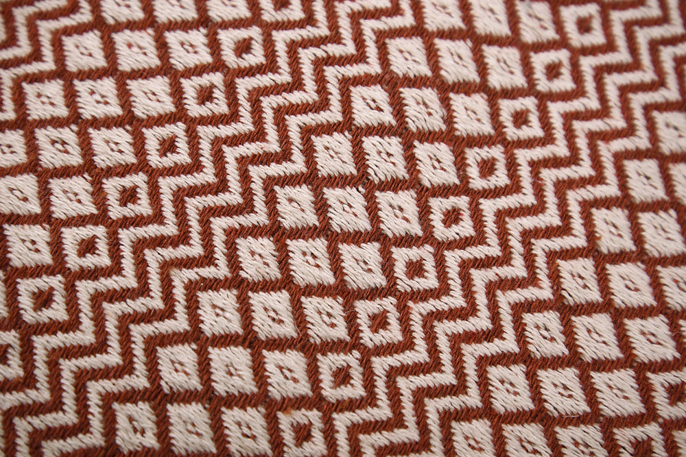 Плед-покрывало из хлопка "Venera", Узоры, цвет Терракот