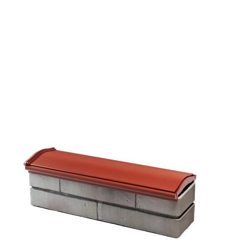 Парапет полимеркомпозитный Monblan 130мм (0,5 кирпич) красный