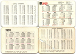 №15 Набор из 4 стерео Календариков. Мультфильмы СССР 1988, 1989, 1991 год