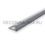 Раскладка для плитки наружная DECONIKA 8мм 2.5м Серый, Д-Пл8-Н-005СГ