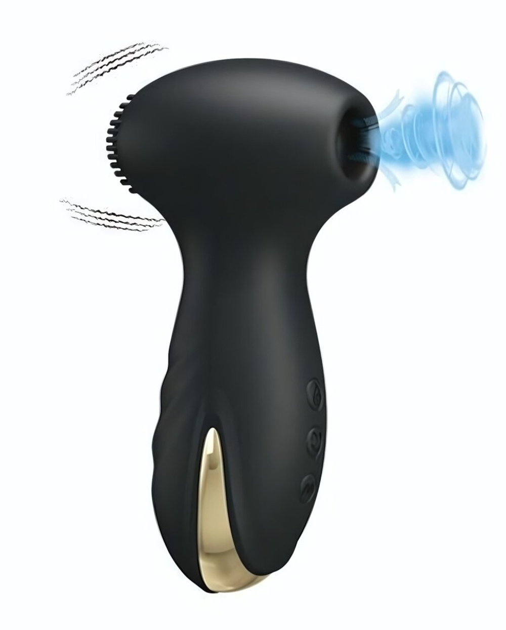 Вакуумный вибростимулятор клитора Hammer (Цвет: черный)