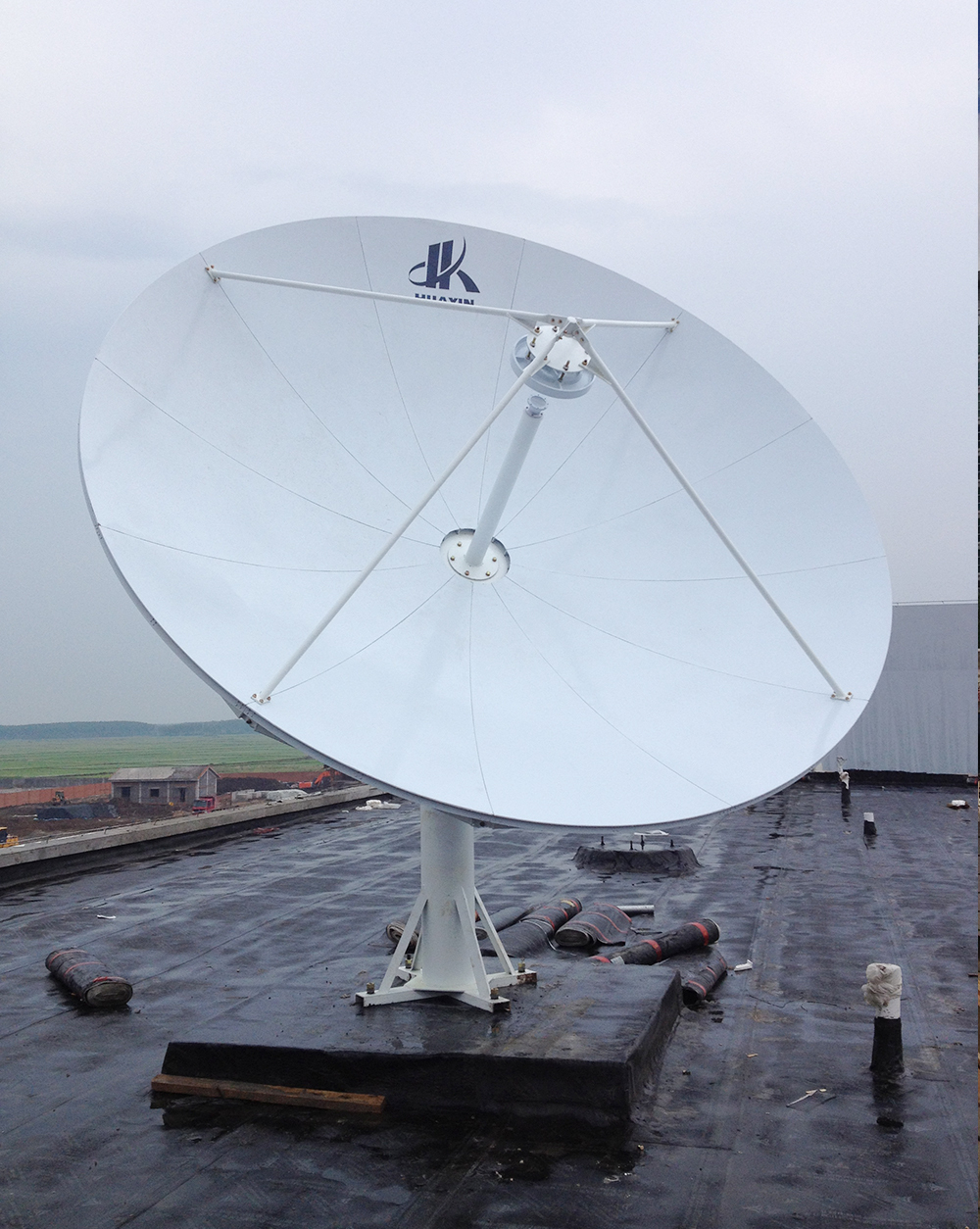 Антенна 3.7 м RxTx VSAT, Al, Az/El, Huaxin