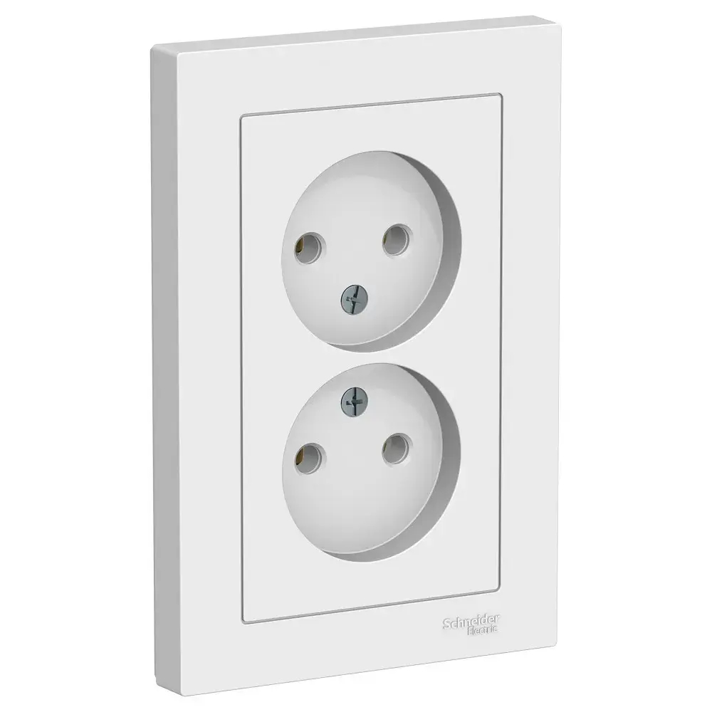 Розетка "AtlasDesign" С/У 2-я (250В, 16А)