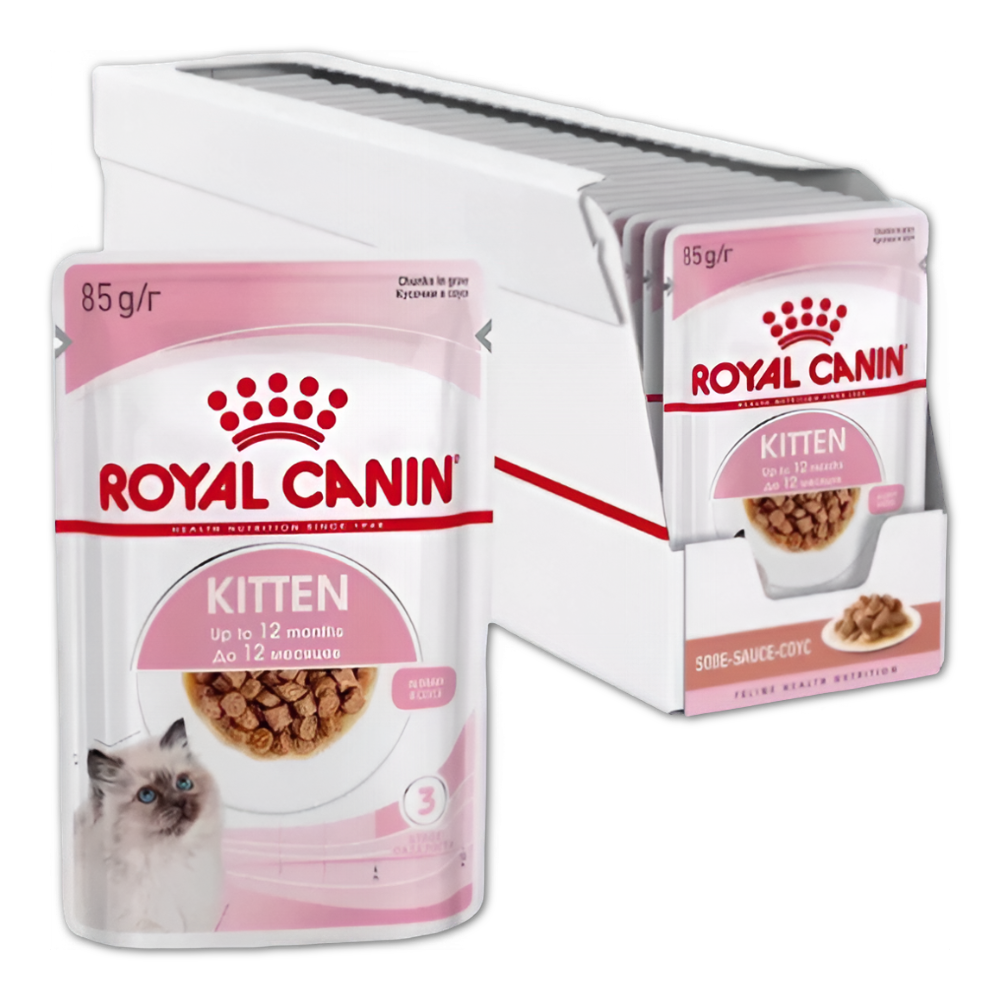 Royal Canin корм консервированный для котят кусочки в соусе