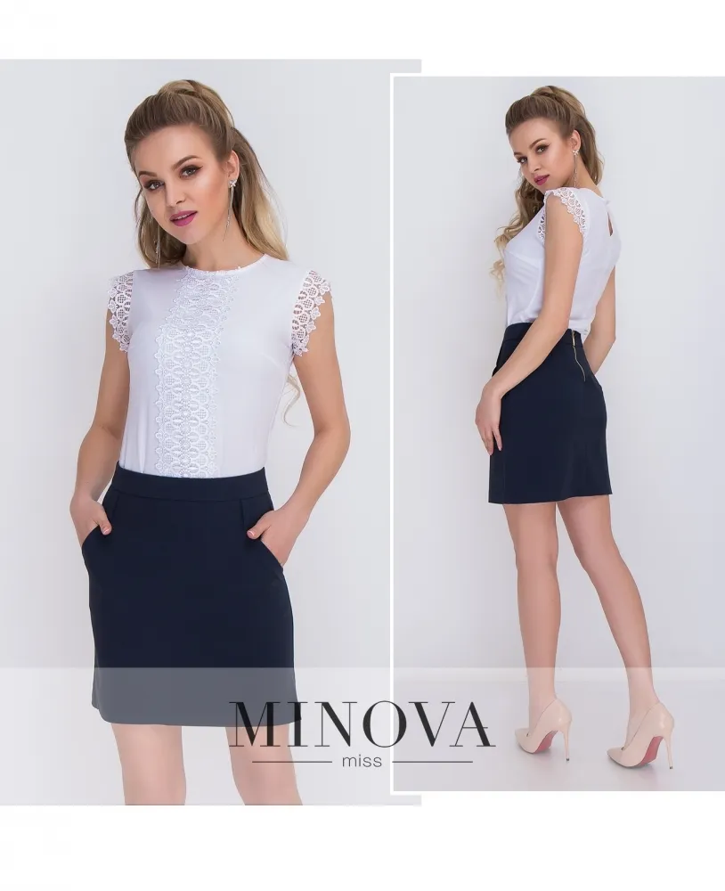 Юбка 1052-синий Minova