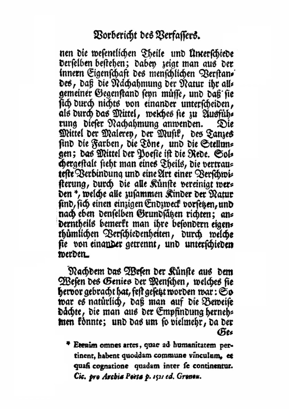 Einschränkung Der Schönen Künste. Auf Einen Einzigen Grundsatz | Ch. Batteux