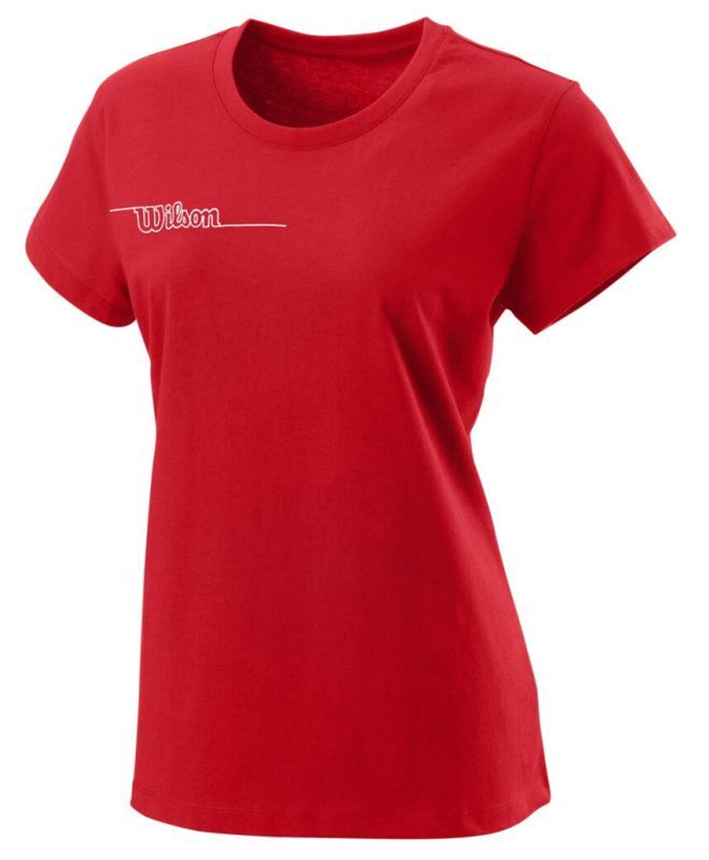 Женская теннисная футболка Wilson Team II Tech Tee W - team red