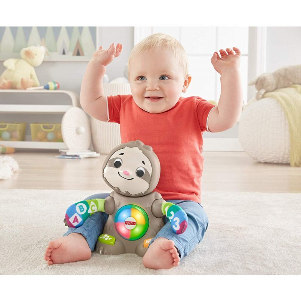 Fisher-Price Linkimals — интерактивный ленивец со светом и звуком, вер. ПЛ GHY92