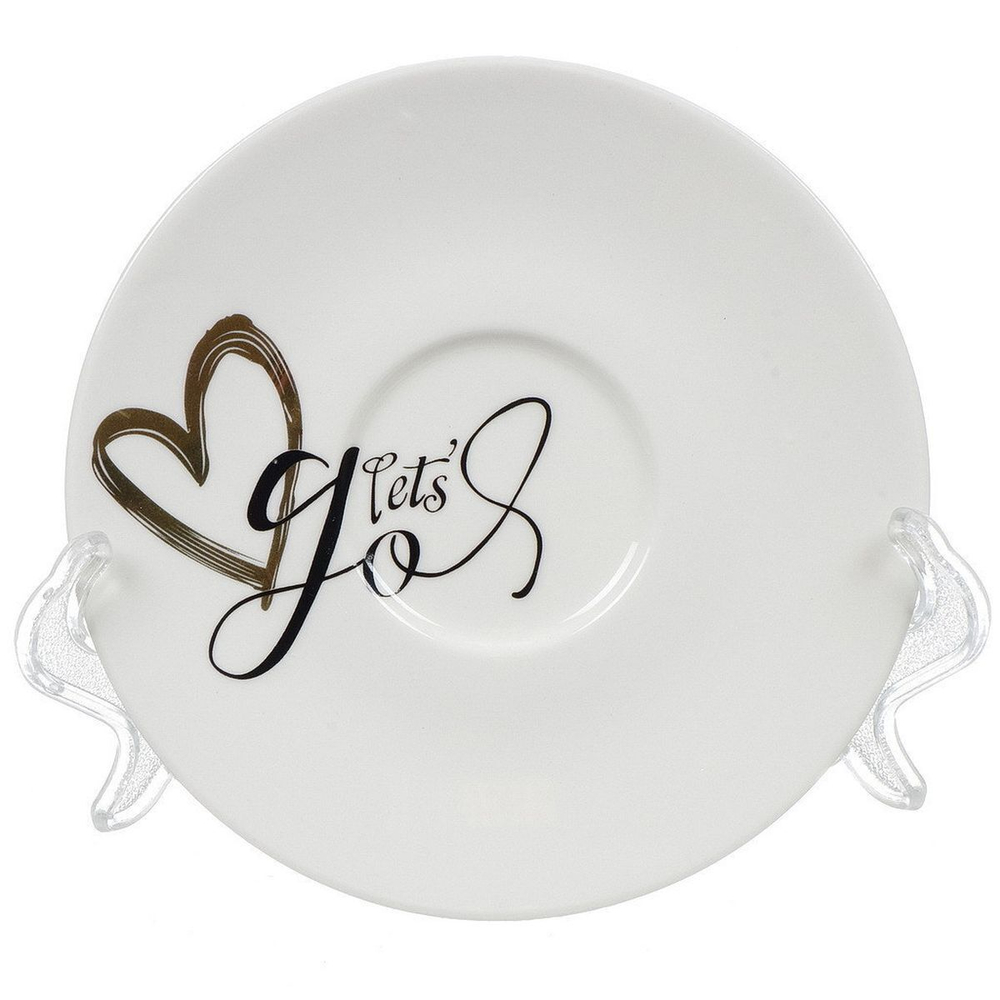 Набор чайный керам, 8 пр, 4 перс, 100 мл, с ложкой, Love story, Y4-4322