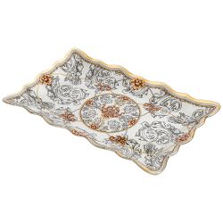 БЛЮДО ДЛЯ СЕРВИРОВКИ КОЛЛЕКЦИЯ "MONOGRAM" 25*16*2 СМ МАЛ. УП. = 6 ШТ. (МИН.ПАРТИЯ)