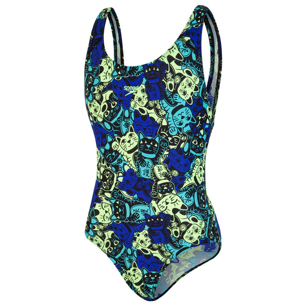 Купальник детский спортивный Speedo ManekiMeow Allover Splashback
