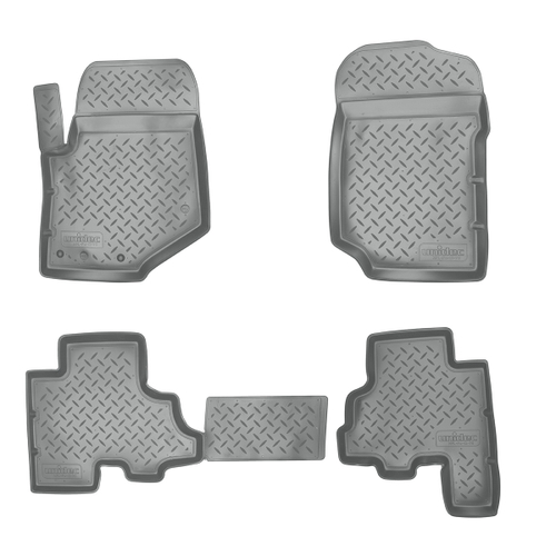 Ковры в салон Norplast/Unidec для Chevrolet Trail Blazer (2006-2009)Полиуретан,Серый, арт.NPL-Po-12-70-G