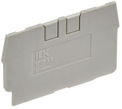 Заглушка для CP 2.5кв.мм сер. IEK YCT20-00-K03-002-ZGL