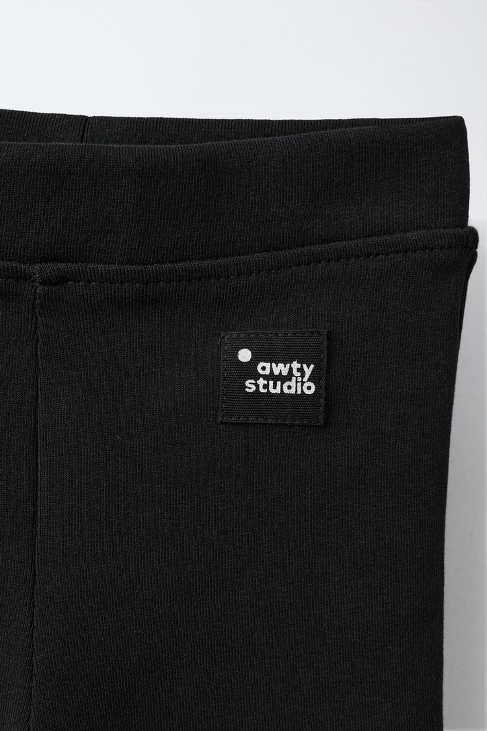 ZARA ЛЕГИНСЫ FLARE ИЗ ИНТЕРЛОКА С ЭТИКЕТКОЙ, ЧЕРНЫЙ