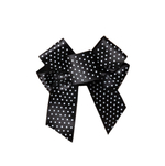 Черный бант в горох на 2 крючка для сокрытия застёжки бюстгальтера (Цвет: черный)