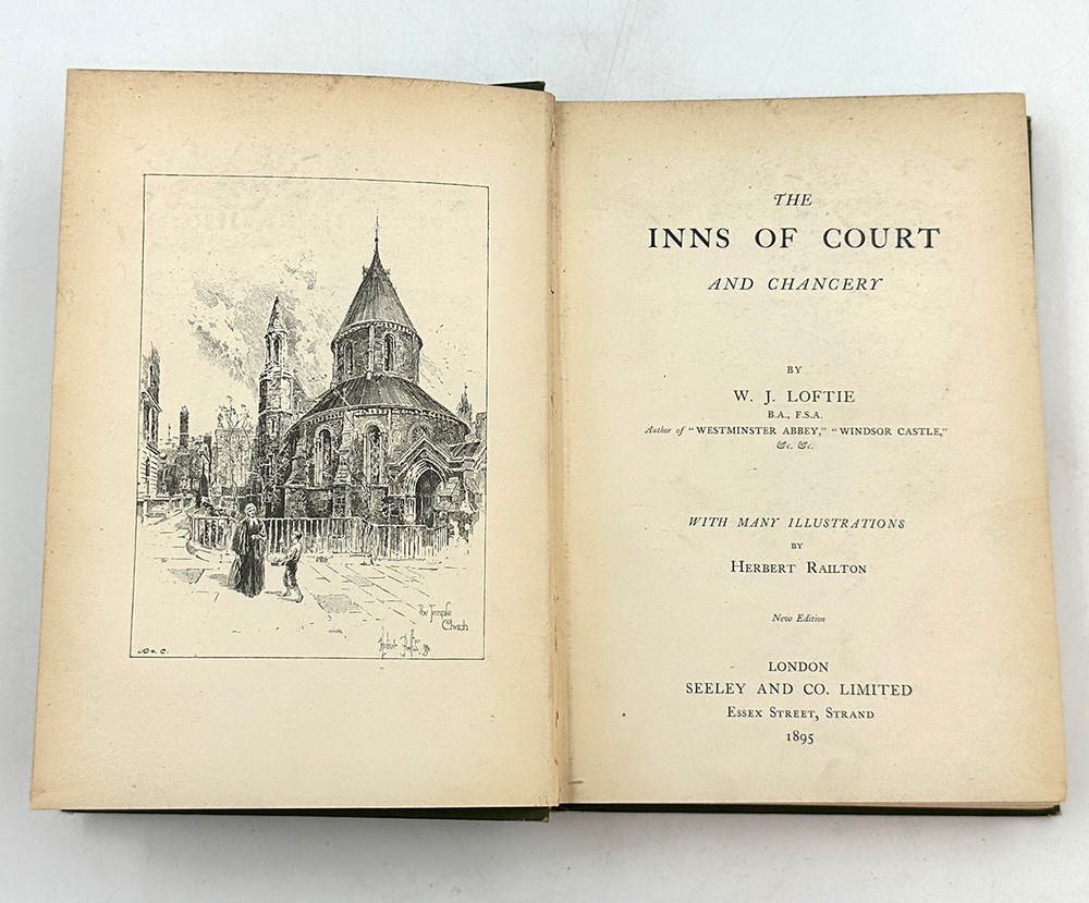 Loftie W. J.The Inns of court and chancery. /Лофти У. Дж. Придворные гостиницы и канцелярия. 1895г.