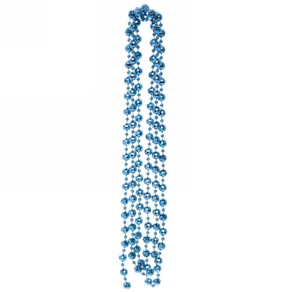 Бусы на ёлку 2м «Капельки», Сапфир