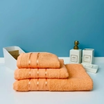 Полотенце махровое 50*80см «Comfort» цвет персиковый 05-018, плотность 300гр/м2 TJ, с петелькой-подвесом