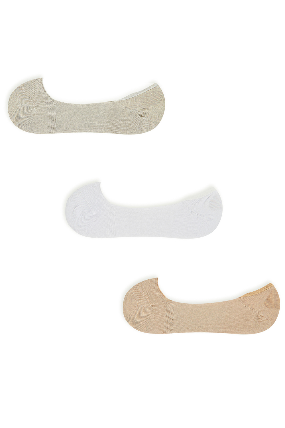 Следки из хлопка 3 пары Мультиколор