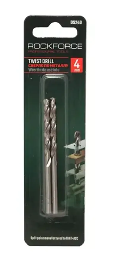 Сверло по металлу 3.5мм HSS(2шт), в блистере RockFORCE RF-DS235