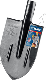 ЗУБР ПРОФИ-5 385х220мм, полотно рессорная сталь 1.6мм закалено, без черенка, штыковая лопата, тип ЛСГ, Профессионал (39451)