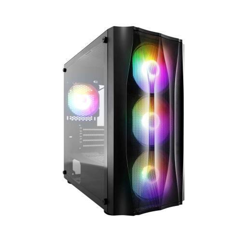 Компьютерный корпус 1STPLAYER FIREBASE X3-M TG LED Black