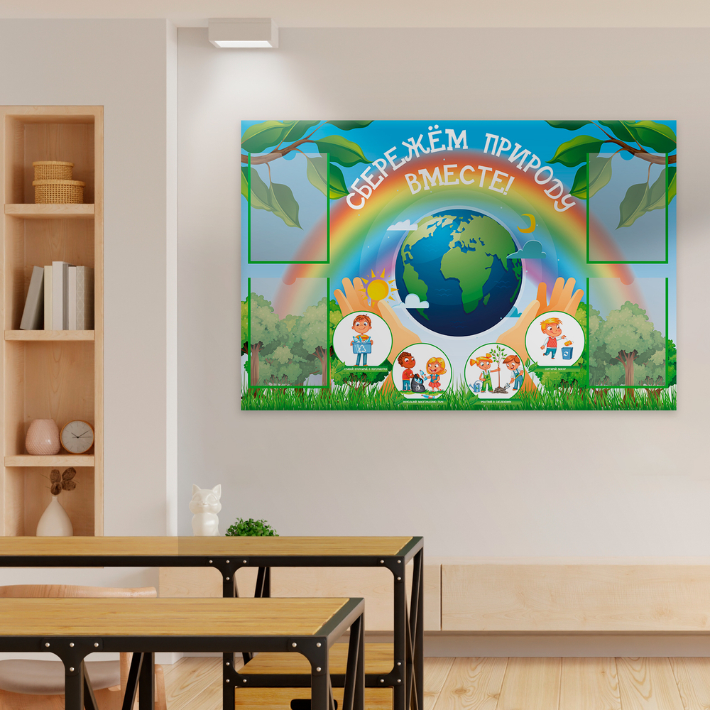 Стенд Сбережём природу вместе с карманами А4 150000863