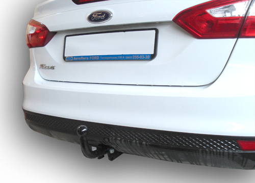Фаркоп Лидер-Плюс для FORD FOCUS 2, 3 (DB3) / (DYB) (седан) 2004-2011 / 2010- с электрикой (Smart) и сертифкатом в комплекте арт.(F102-A)