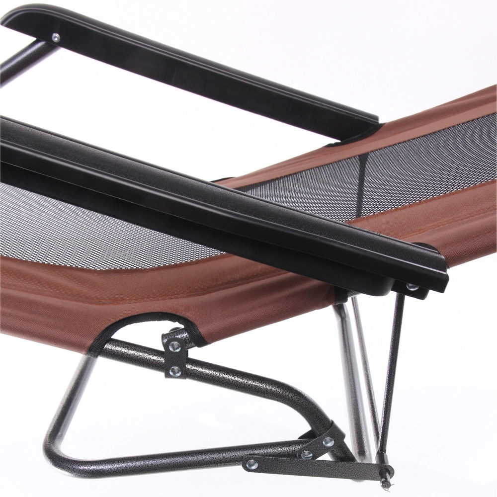 Шезлонг-раскладушка «Эспрессо»,60*108(153)*82 см, 2 положения, сетка