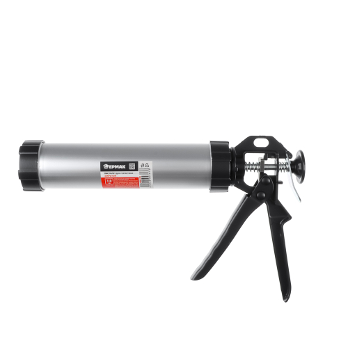 Пистолет для герметика закрытый Ермак 210мл, алюм.корпус