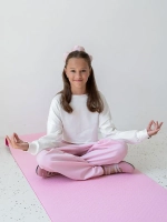 Лонгслив для девочки в школу ,белый