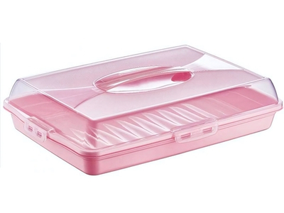 Тортница прямоугольная, цвет микс